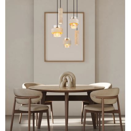 Globo - Loftlampe med wireophæng 3xE27/40W/230V + 2xGU10/10W