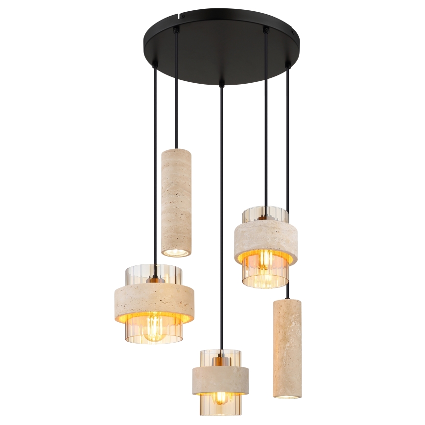 Globo - Loftlampe med wireophæng 3xE27/40W/230V + 2xGU10/10W