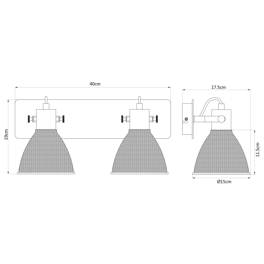 Globo - Spotlampe 2xE14/40W/230V