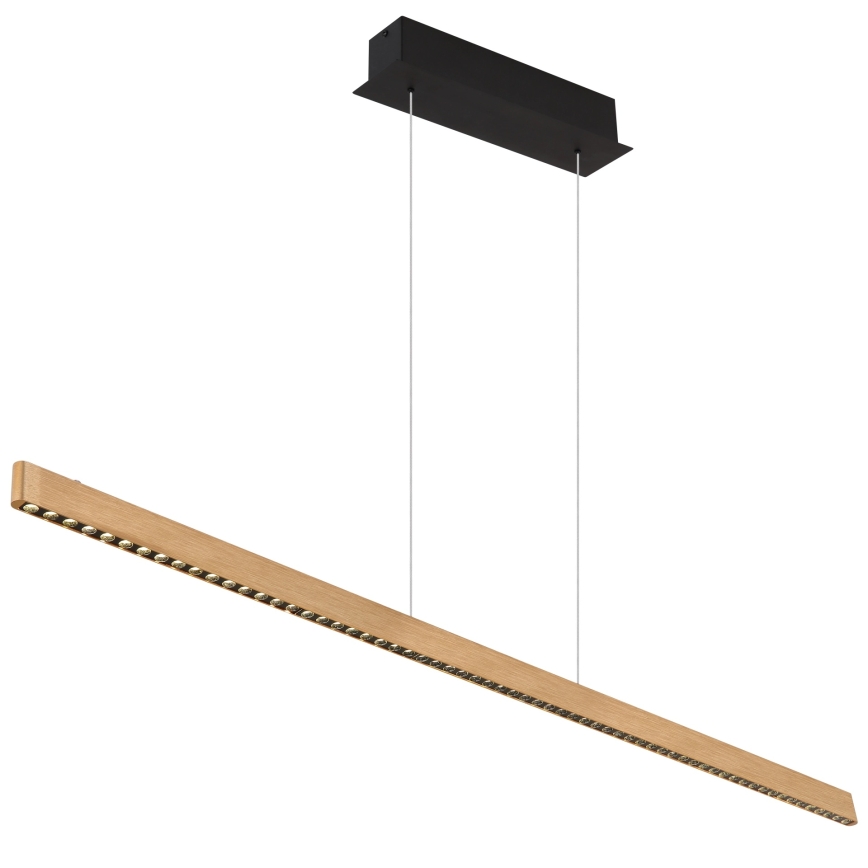 Globo - LED dæmpbar berøringsbetjent lysekrone med wireophæng LED/43W/230V 4000K messing