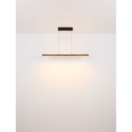 Globo - Dæmpbar LED-pendel med berøringsbetjening på kabel LED/24W/230V + LED/3W 3000K brun