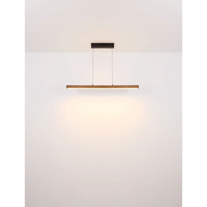 Globo - Dæmpbar LED-pendel med berøringsbetjening på kabel LED/24W/230V + LED/3W 3000K brun