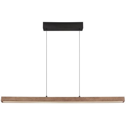 Globo - Dæmpbar LED-pendel med berøringsbetjening på kabel LED/24W/230V + LED/3W 3000K brun