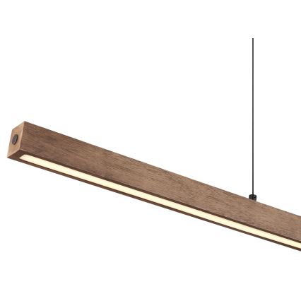 Globo - Dæmpbar LED-pendel med berøringsbetjening på kabel LED/24W/230V + LED/3W 3000K brun