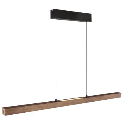 Globo - Dæmpbar LED-pendel med berøringsbetjening på kabel LED/24W/230V + LED/3W 3000K brun