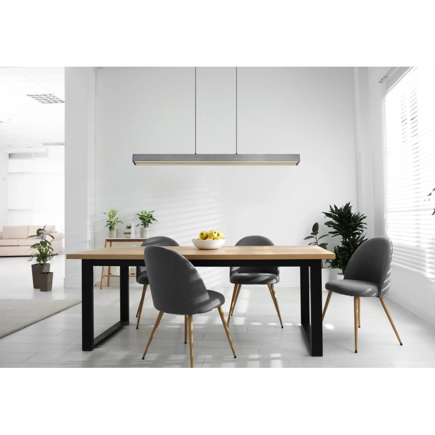 Globo - dæmpbar LED-pendel med touchstyring, ophængt på kabel, LED/39W/230V 2700/4000/6000K, grå