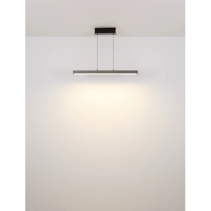 Globo - dæmpbar LED-pendel med touchstyring, ophængt på kabel, LED/39W/230V 2700/4000/6000K, grå