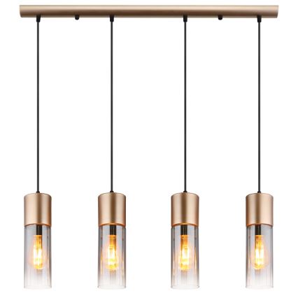 Globo - Pendel på wire 4xE27/25W/230V bronzefarvet