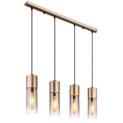 Globo - Pendel på wire 4xE27/25W/230V bronzefarvet