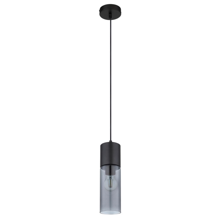 Globo - Pendel 1xE27/25W/230V diameter 10,5 cm sort