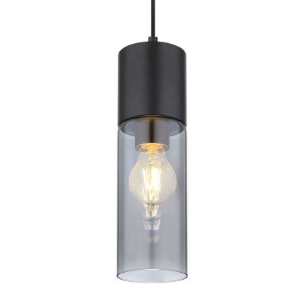 Globo - Pendel 1xE27/25W/230V diameter 10,5 cm sort