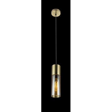 Globo - Pendel 1xE27/25W/230V diameter 10,5 cm messing