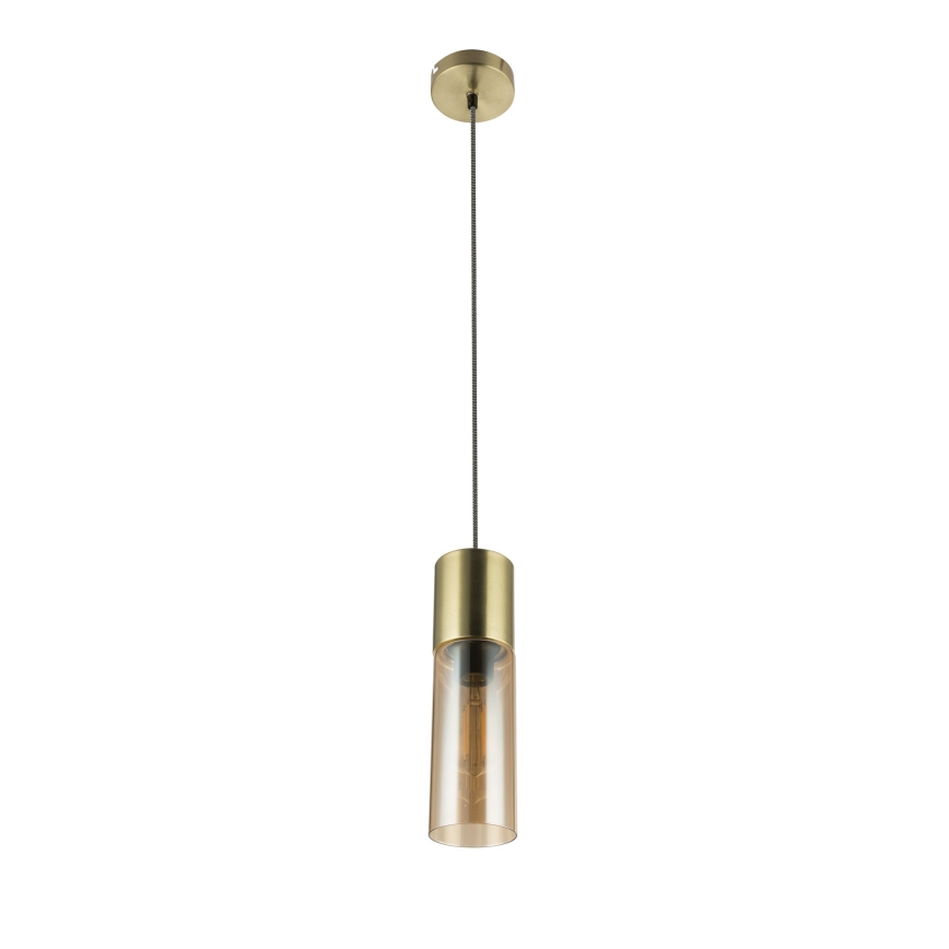 Globo - Pendel 1xE27/25W/230V diameter 10,5 cm messing