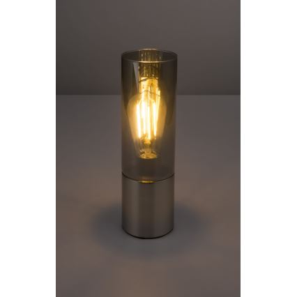 Globo - Bordlampe m. touch-funktion 1xE27/25W/230V diameter 9 cm mat krom