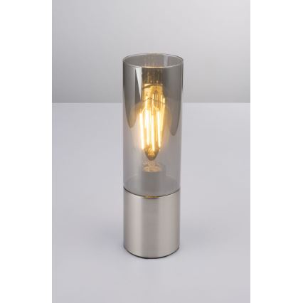 Globo - Bordlampe m. touch-funktion 1xE27/25W/230V diameter 9 cm mat krom