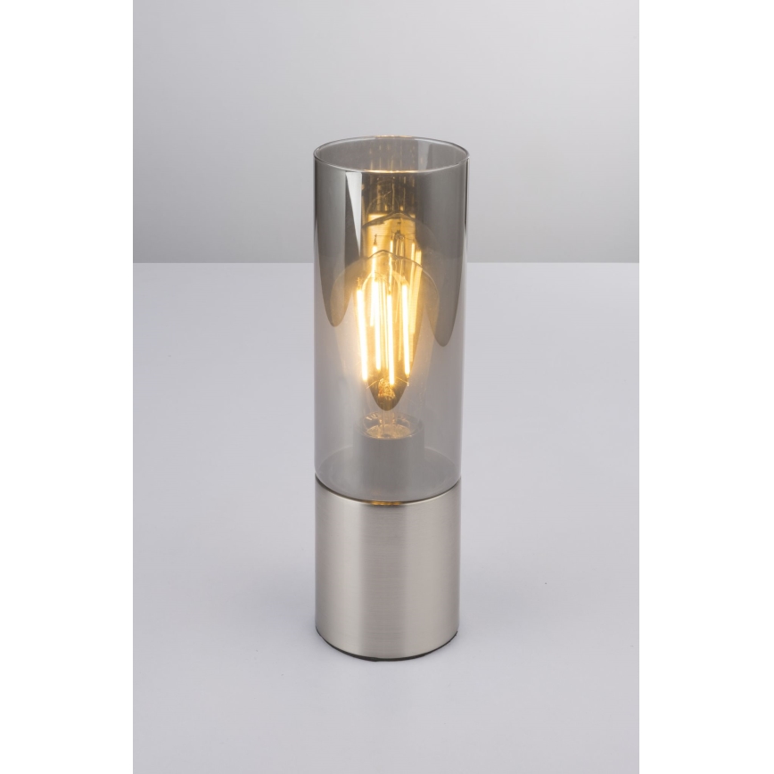 Globo - Bordlampe m. touch-funktion 1xE27/25W/230V diameter 9 cm mat krom