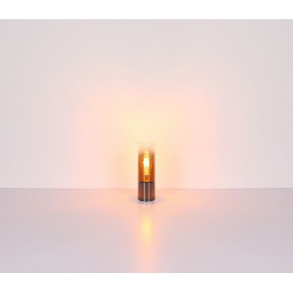 Globo - Bordlampe m. touch-funktion 1xE27/25W/230V diameter 9 cm sort/kobber