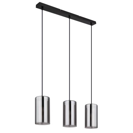 Globo - Pendel 3xE14/25W/230V sort