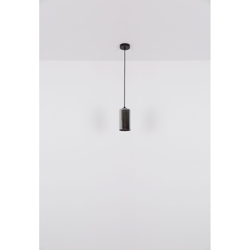 Globo - Pendel 1xE27/25W/230V diameter 11 cm sort