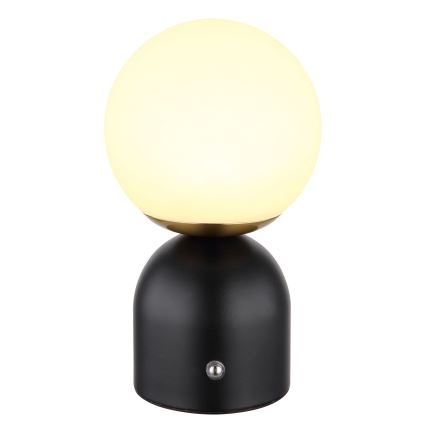 Globo - LED bordlampe m. touch-funktion dæmpbar LED/2W/5V 2700/4000/65000K 1800 mAh sort