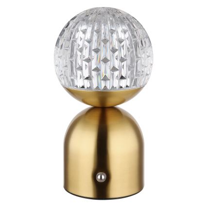 Globo - LED bordlampe m. touch-funktion dæmpbar LED/2,5W/3,7V 2700/4000/6500K 1800 mAh USB messing
