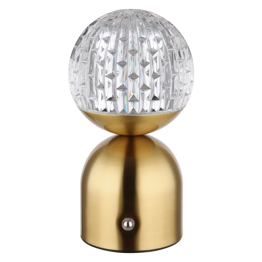 Globo - LED bordlampe m. touch-funktion dæmpbar LED/2,5W/3,7V 2700/4000/6500K 1800 mAh USB messing