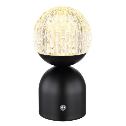 Globo - LED bordlampe m. touch-funktion dæmpbar LED/2W/5V 2700/4000/6500K 1800 mAh sort