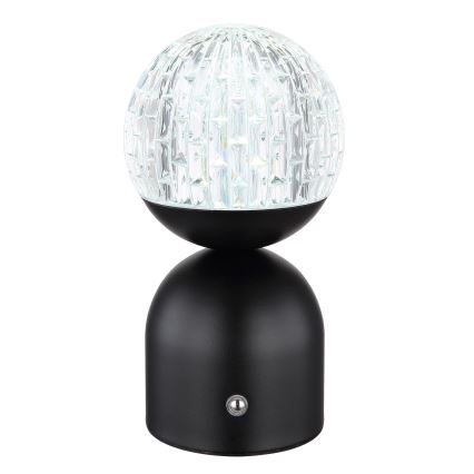 Globo - LED bordlampe m. touch-funktion dæmpbar LED/2W/5V 2700/4000/6500K 1800 mAh sort