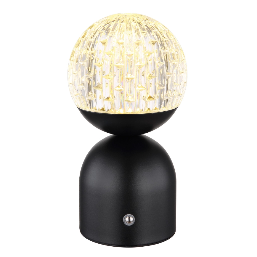 Globo - LED dæmpbar touch bordlampe LED/2,5W/3,7V 2700/4000/6500K 1800 mAh USB sort