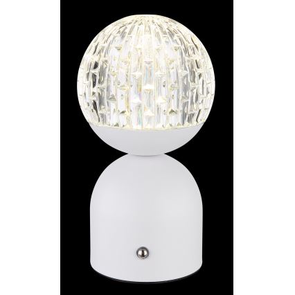 Globo - LED bordlampe m. touch-funktion dæmpbar LED/2W/5V 2700/4000/65000K 1800 mAh hvid