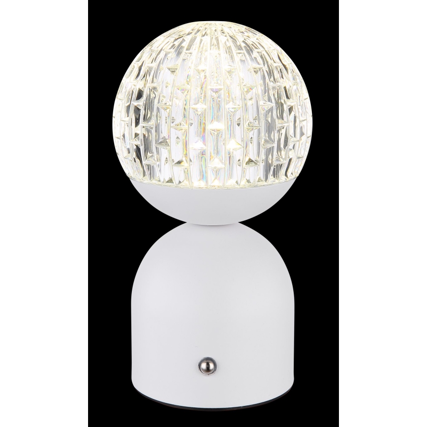 Globo - LED bordlampe m. touch-funktion dæmpbar LED/2W/5V 2700/4000/65000K 1800 mAh hvid