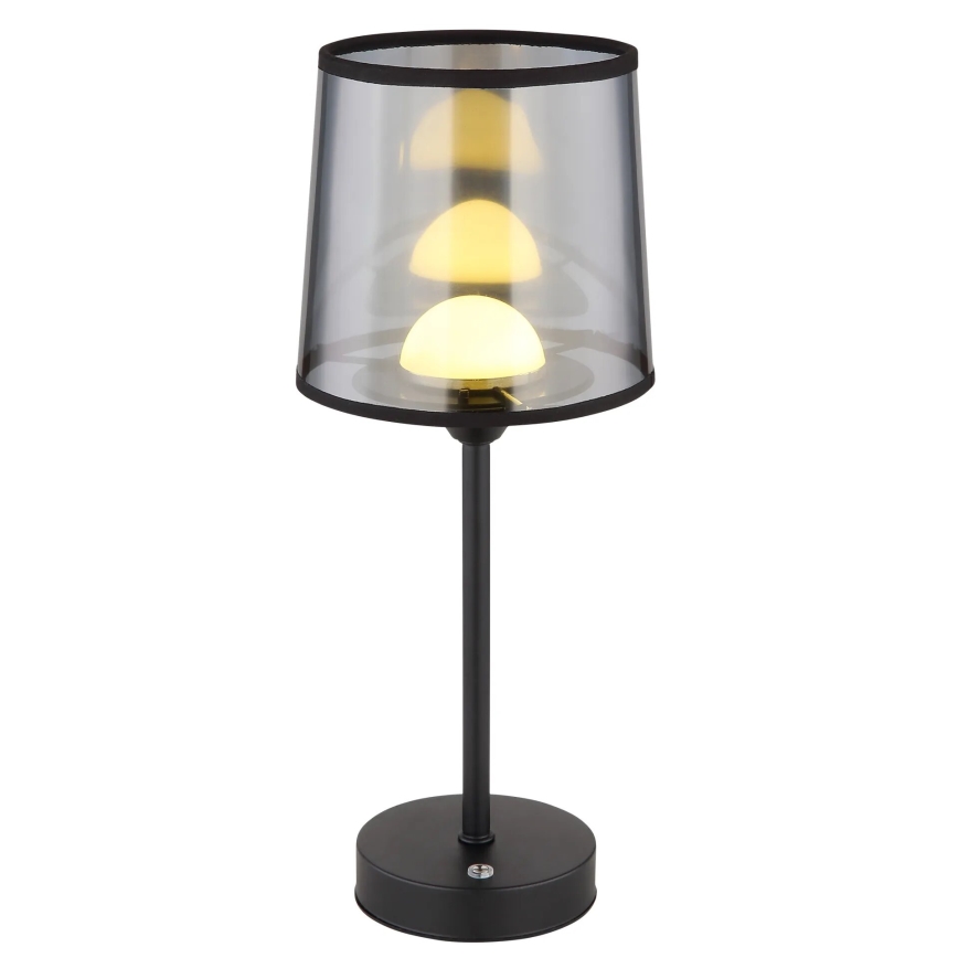 Globo - Genopladelig LED bordlampe m. touch-funktion dæmpbar LED/2,5W/3,7V 2700/4000/6500K 1800 mAh sort
