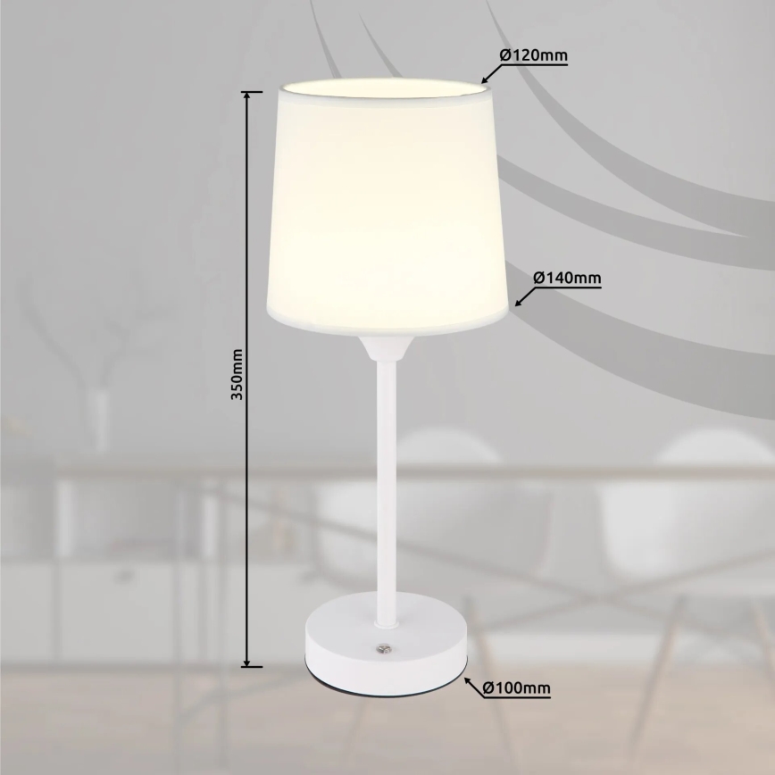 Globo - Genopladelig LED bordlampe m. touch-funktion dæmpbar LED/2,5W/3,7V 2700/4000/6500K 1800 mAh hvid