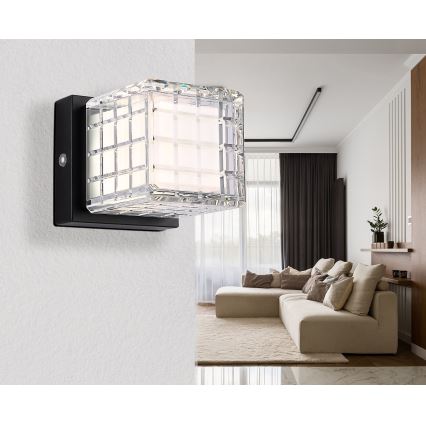 Globo - LED bordlampe m. touch-funktion dæmpbar LED/2,5W/3,7V 2700K/4000K/6500K 1800 mAh USB sort