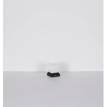 Globo - LED bordlampe m. touch-funktion dæmpbar LED/2,5W/3,7V 2700K/4000K/6500K 1800 mAh USB sort