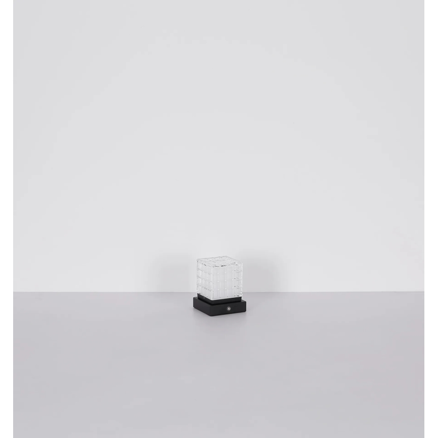 Globo - LED bordlampe m. touch-funktion dæmpbar LED/2,5W/3,7V 2700K/4000K/6500K 1800 mAh USB sort