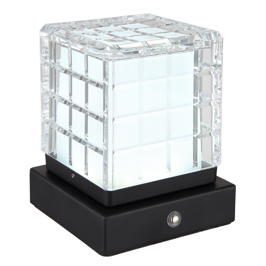 Globo - LED bordlampe m. touch-funktion dæmpbar LED/2,5W/3,7V 2700K/4000K/6500K 1800 mAh USB sort