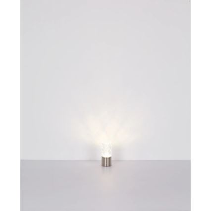 Globo - LED bordlampe m. touch-funktion dæmpbar LED/2,5W/3,7V 2700K/4000K/6500K 1800 mAh USB guldfarvet