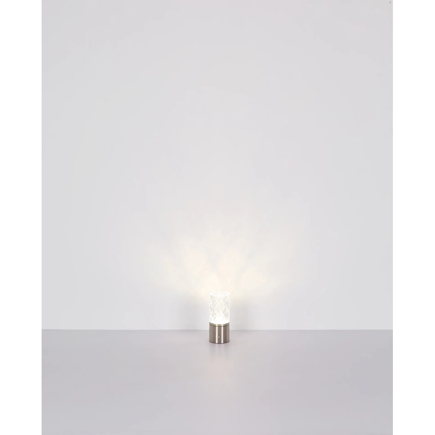 Globo - LED bordlampe m. touch-funktion dæmpbar LED/2,5W/3,7V 2700K/4000K/6500K 1800 mAh USB guldfarvet