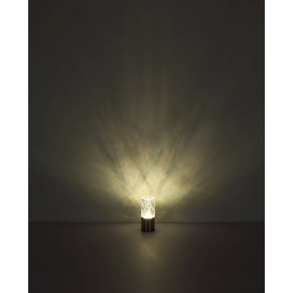 Globo - LED bordlampe m. touch-funktion dæmpbar LED/2,5W/3,7V 2700K/4000K/6500K 1800 mAh USB sort