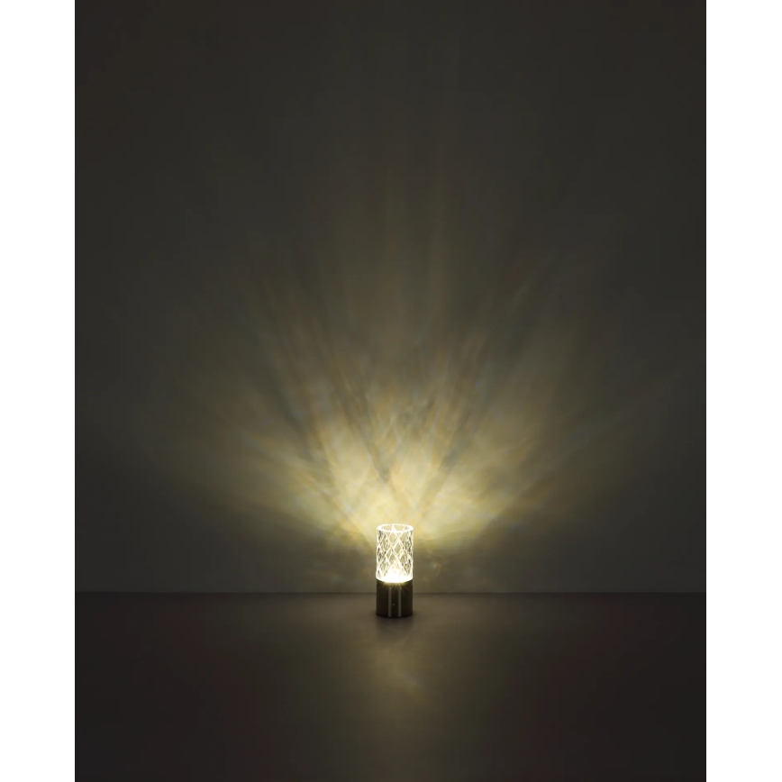 Globo - LED bordlampe m. touch-funktion dæmpbar LED/2,5W/3,7V 2700K/4000K/6500K 1800 mAh USB sort