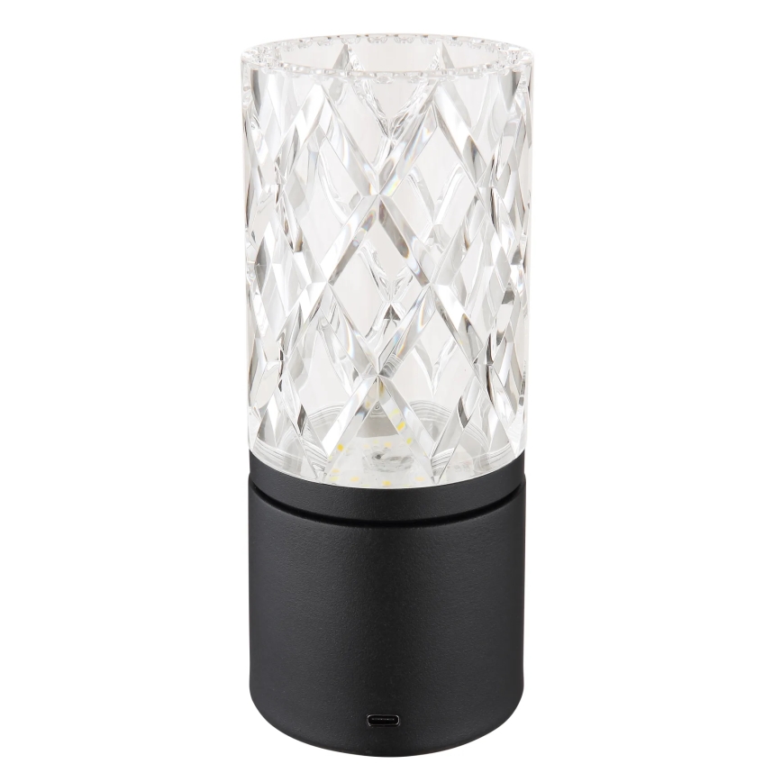Globo - LED bordlampe m. touch-funktion dæmpbar LED/2,5W/3,7V 2700K/4000K/6500K 1800 mAh USB sort