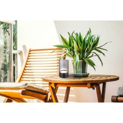 Globo - LED Udendørs dæmpbar genopladelig touch-funktion bordlampe LED/2W/3,7V 2700/4000/6500K 1200mAh IP44 grå