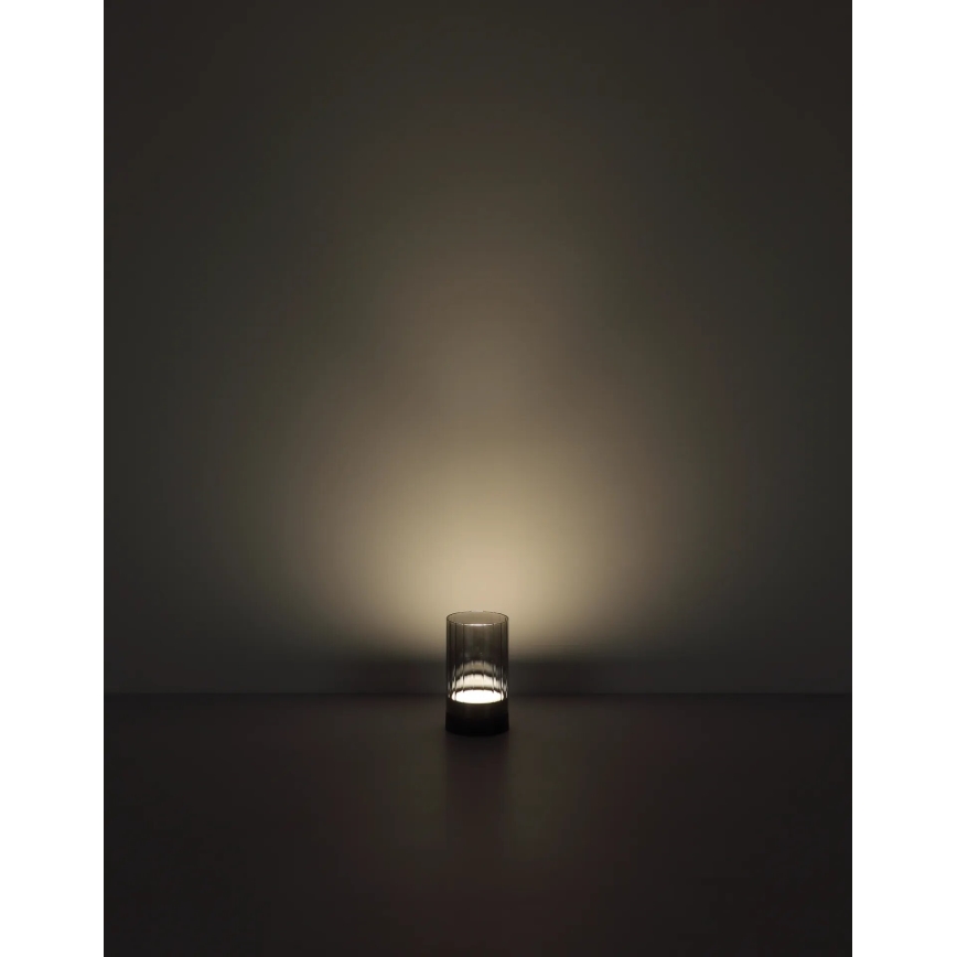 Globo - LED Udendørs dæmpbar genopladelig touch-funktion bordlampe LED/2W/3,7V 2700/4000/6500K 1200mAh IP44 grå