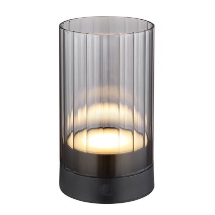 Globo - LED Udendørs dæmpbar genopladelig touch-funktion bordlampe LED/2W/3,7V 2700/4000/6500K 1200mAh IP44 grå