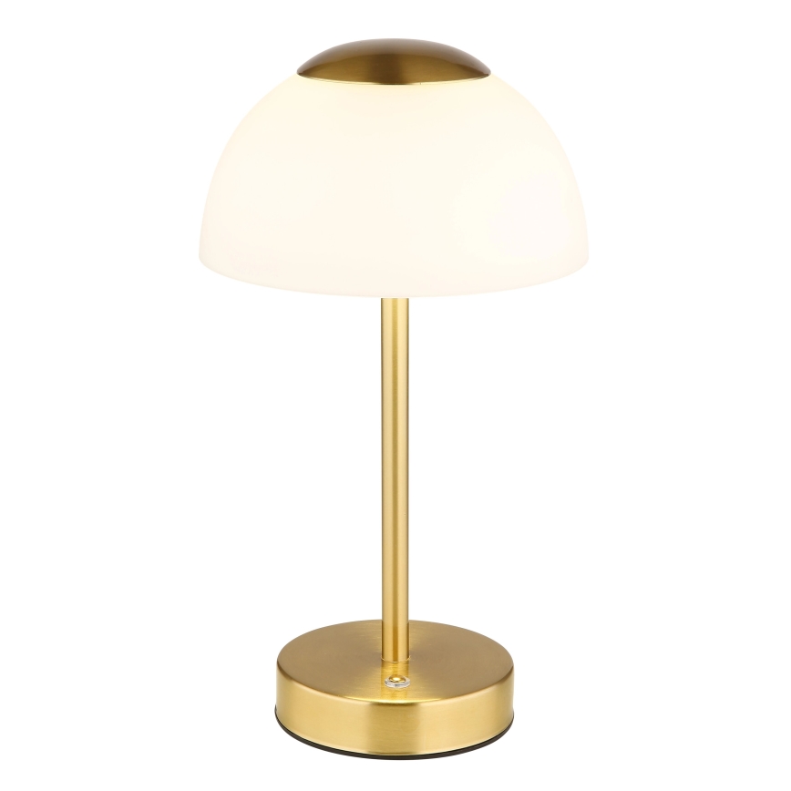 Globo - LED Bordlampe dæmpbar og genopladelig LED/2,5W/5V 1800mAh 2700K/4000K/6500K messing