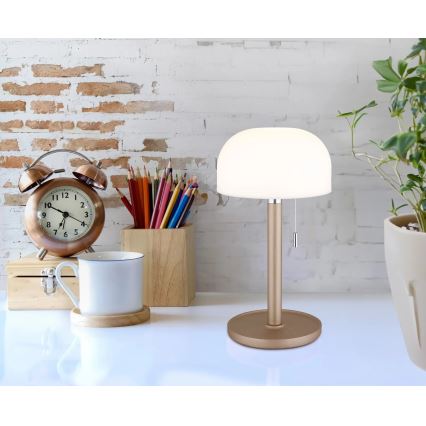 Globo - LED Genopladelig bordlampe LED/1,5W/3,7V 3000/4200/6000K 1800mAh brun