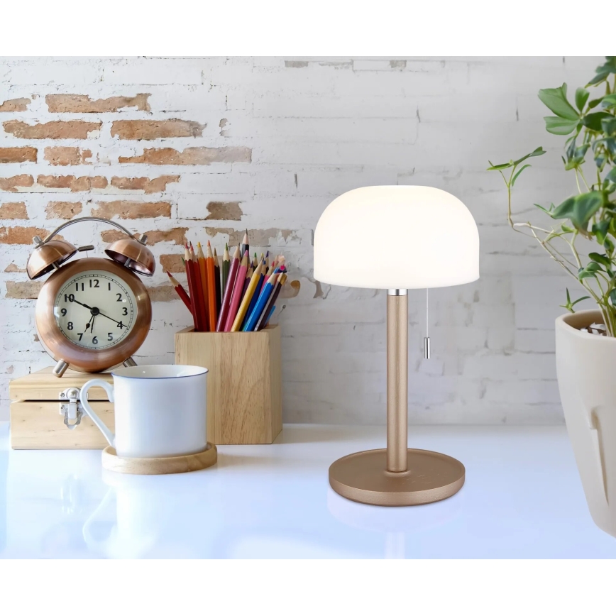 Globo - LED Genopladelig bordlampe LED/1,5W/3,7V 3000/4200/6000K 1800mAh brun