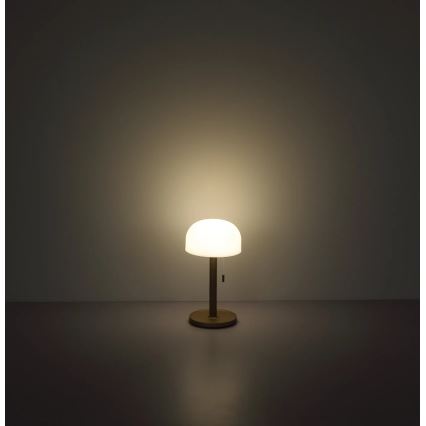 Globo - LED Genopladelig bordlampe LED/1,5W/3,7V 3000/4200/6000K 1800mAh brun