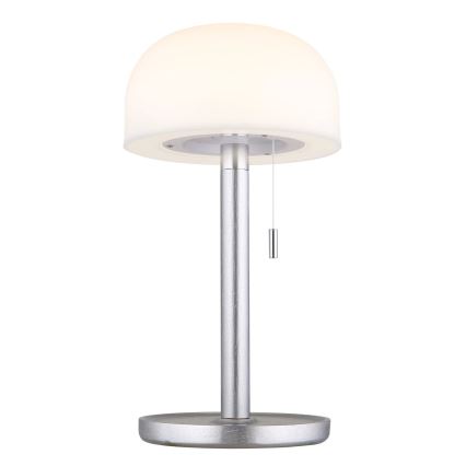 Globo - LED Genopladelig bordlampe LED/1,5W/3,7V 3000/4200/6000K 1800mAh sølvfarvet